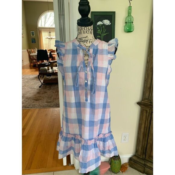 Ella Gray Pastel Gingham Summer Dress - Picture 13 of 13